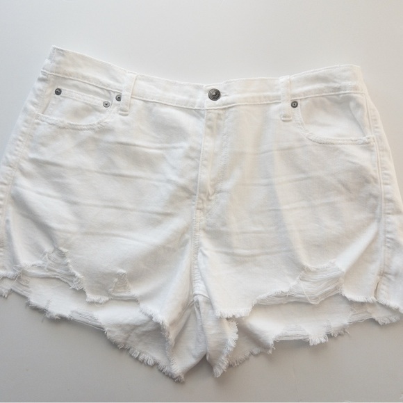 NWT Aerie Daydream Denim Shorts Distressed Size XL - Picture 3 of 9